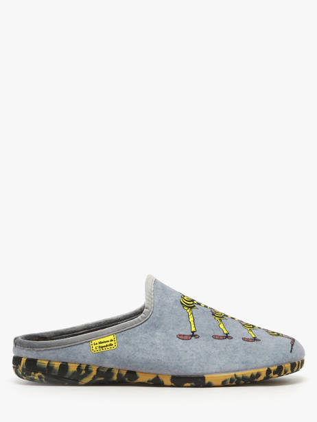 Pantoffels La maison de l'espadrille Grijs men 6 ander zicht 1